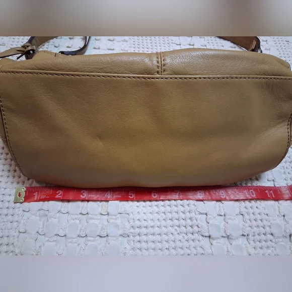 Tignanello Tan Leather Shoulder Bag With Crossbody Strap - Picture 9 of 13